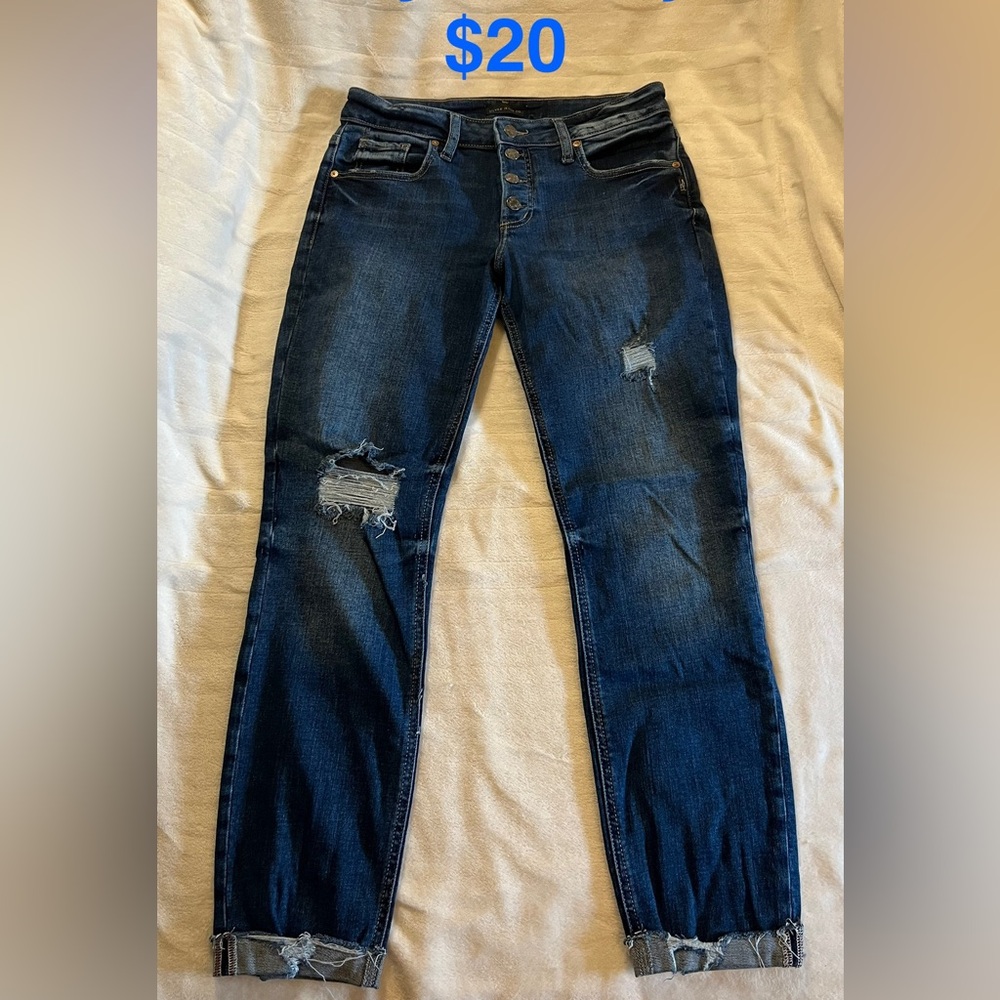 Silver Jeans Women's Boyfriend Jeans - Dark Blue